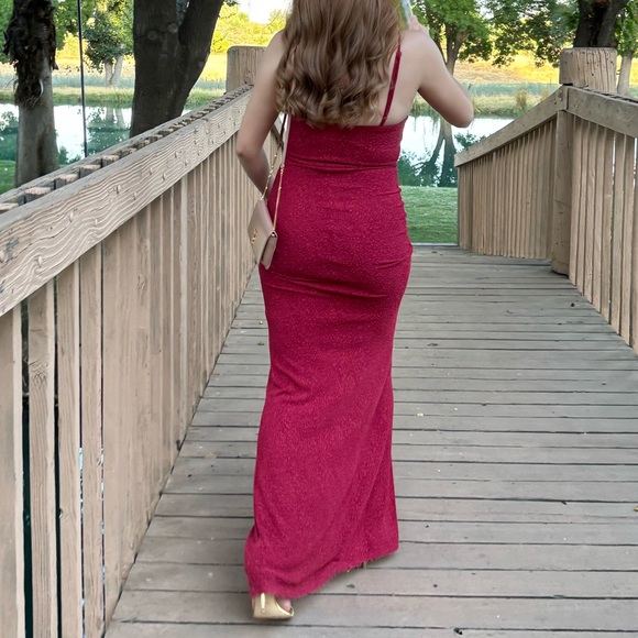 BCX Juniors' Rose-Trim Bustier Gown - Picture 4 of 4